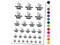 Awesome Job Thumbs Up Compliment Teacher Student Temporary Tattoo Water Resistant Fake Body Art Set Collection